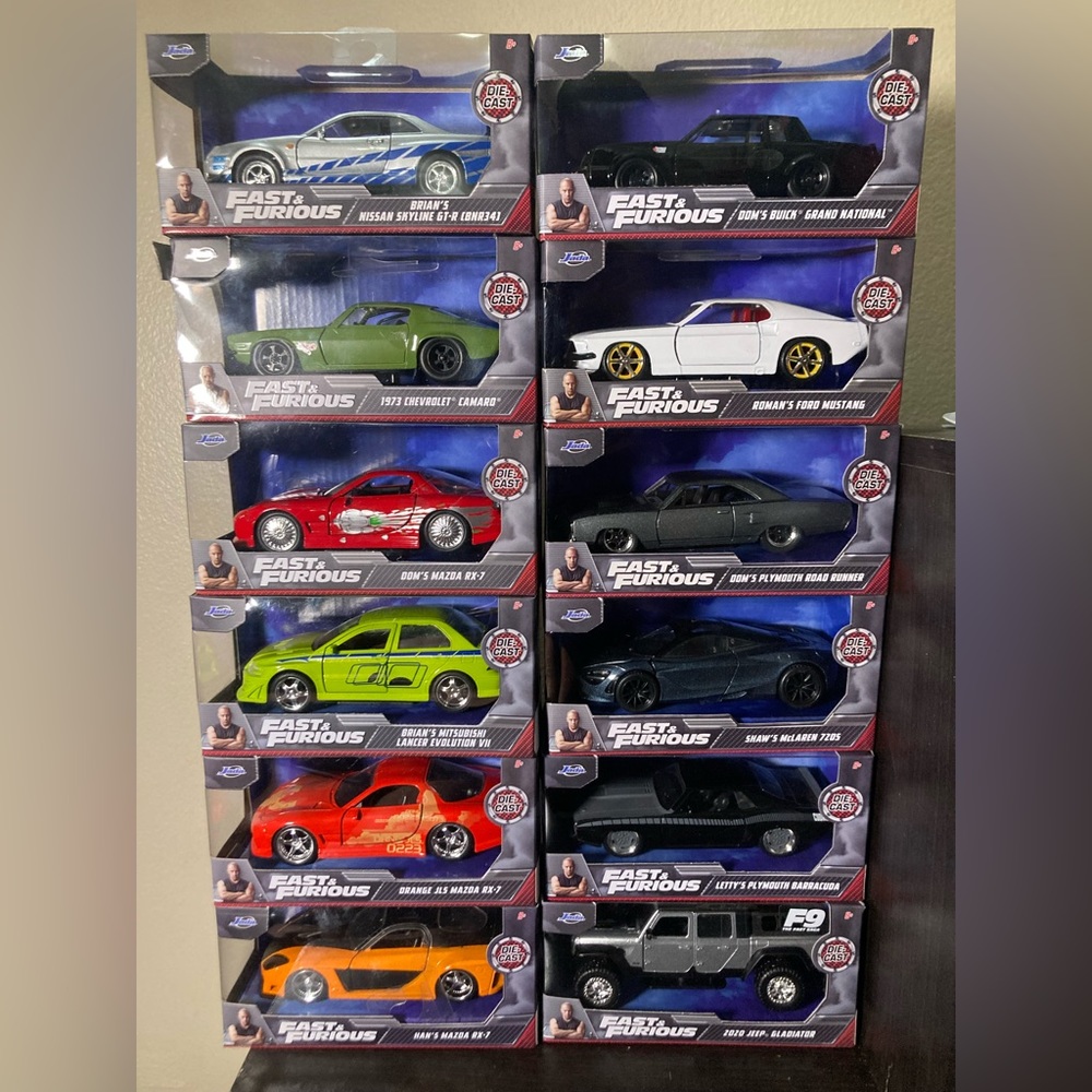Jada Fast and Furious Lot of 12